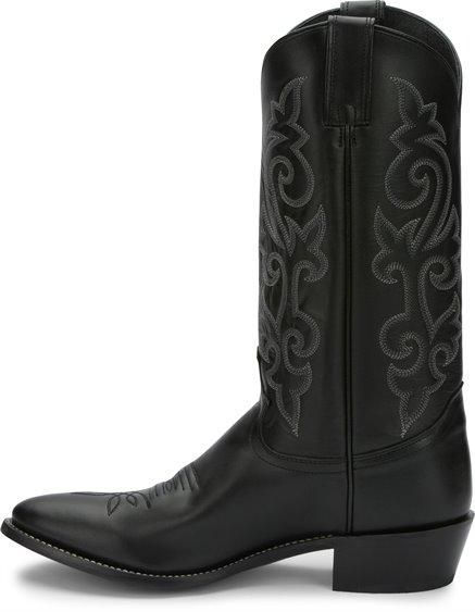 Justin Boots Boots Justin Men's Buck Black Round Toe Cowboy Boots - 1409