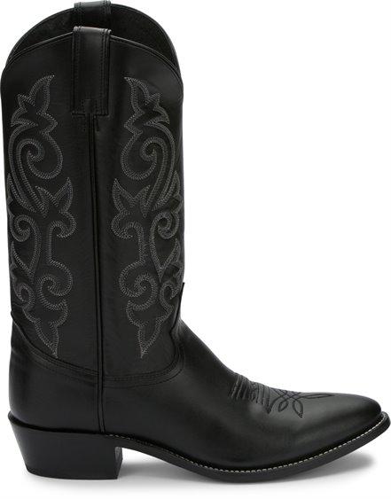 Men’s Black Justin boots Size 11D Justin 3040 - Black Melo-veal – Russell main image 4