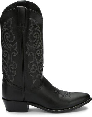 Justin Boots Boots Justin Men's Buck Black Round Toe Cowboy Boots - 1409