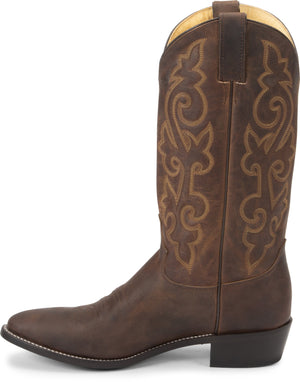 Justin Boots Boots Justin Men's Buck Brown Round Toe Cowboy Boots - 2253