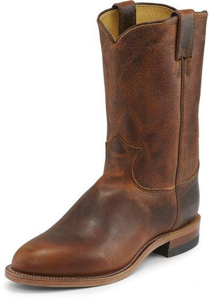 Justin Boots Boots Justin Men's Burnt Brock Butterscotch Round Toe Western Boots 3236