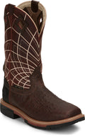 Justin Boots Boots Justin Men’s Derrickman Ostrich Print Comp Toe Work Boots SE4835
