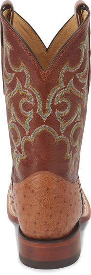 Justin Boots Boots Justin Men's Exotic Truman Cognac Full Quill Ostrich Cowboy Boots 8516