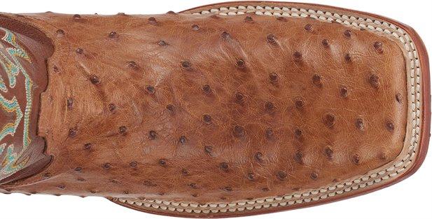 Justin Boots Boots Justin Men's Exotic Truman Cognac Full Quill Ostrich Cowboy Boots 8516