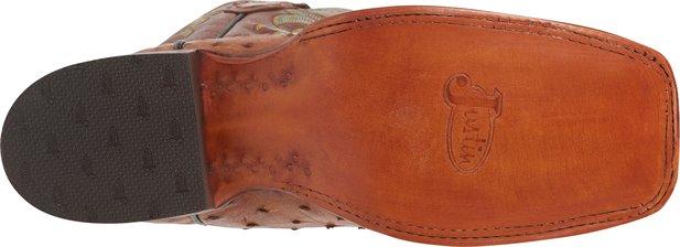 Justin Boots Boots Justin Men's Exotic Truman Cognac Full Quill Ostrich Cowboy Boots 8516