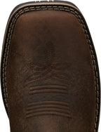 Justin Boots Boots Justin Men's George Strait Fireman Brown Waterproof Cowboy Boots GR9050