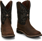 Justin Boots Boots Justin Men's George Strait Fireman Tan Square Toe Cowboy Boots - GR9062