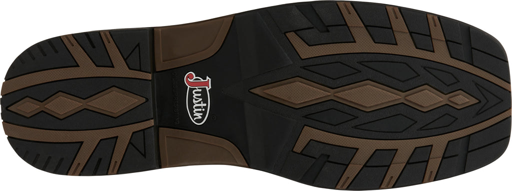 Justin Boots Boots Justin Men's George Strait Fireman Tan Square Toe Cowboy Boots - GR9062