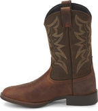 Justin Boots Boots Justin Men's Stampede Buster Distressed Brown Round toe Western Boots 7221