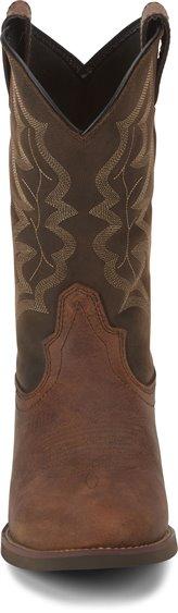 Justin Boots Boots Justin Men's Stampede Buster Distressed Brown Round toe Western Boots 7221