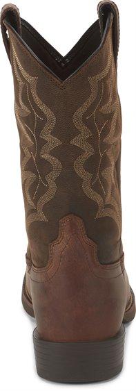 Justin Boots Boots Justin Men's Stampede Buster Distressed Brown Round toe Western Boots 7221
