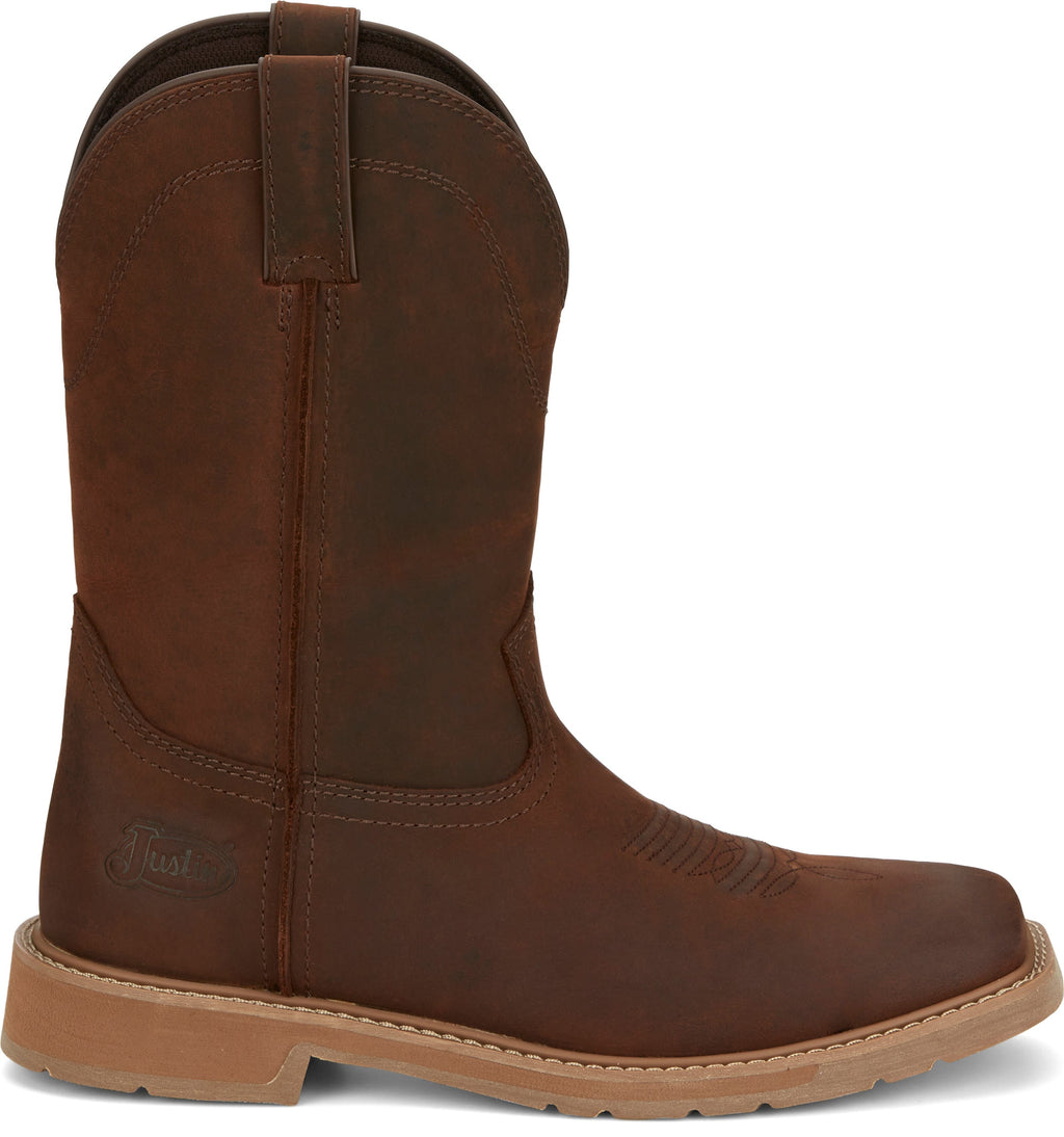 Justin Boots Boots Justin Men's Stampede Buster Pecan Brown Work Boots SE3100