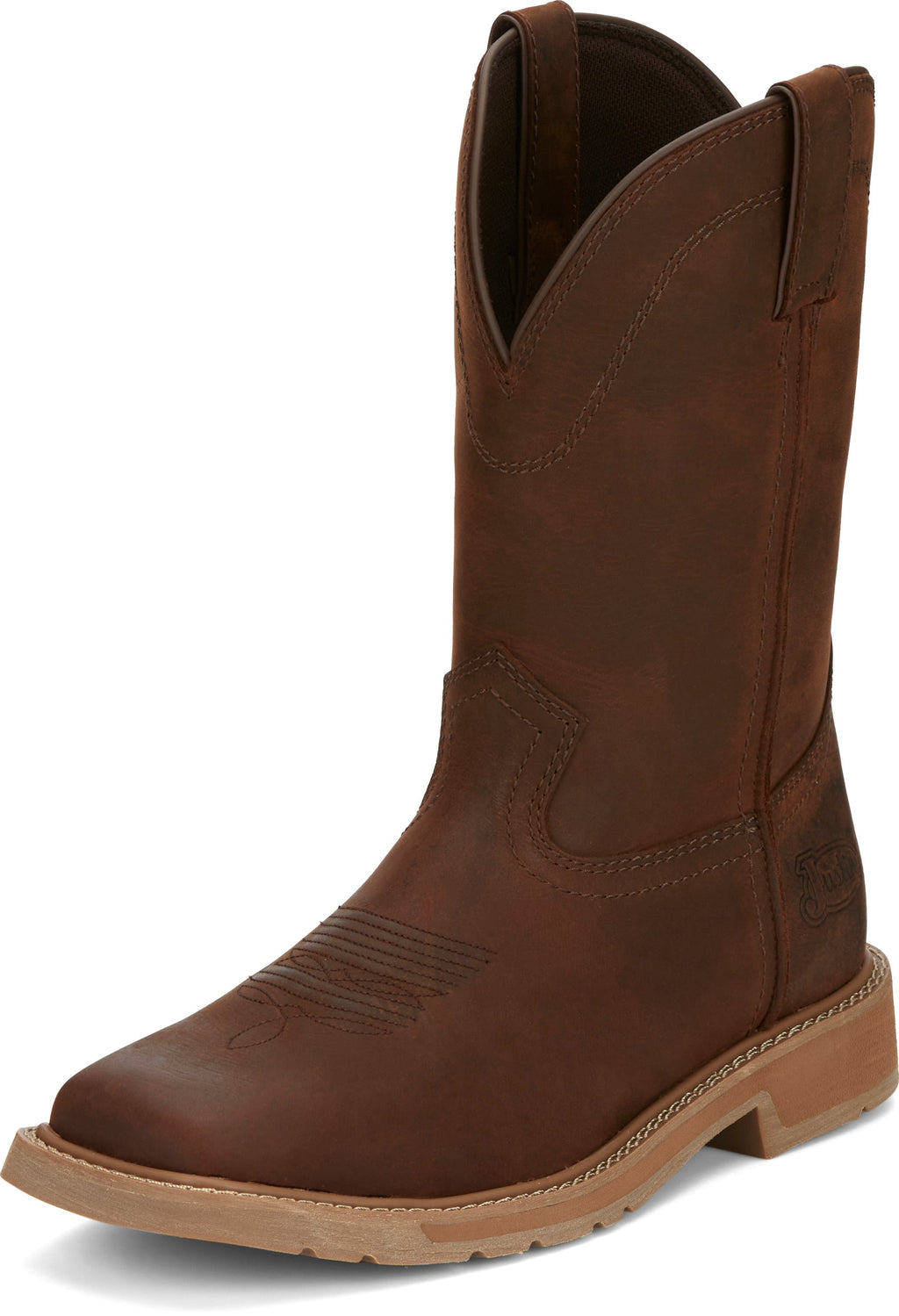 Justin Boots Boots Justin Men's Stampede Buster Pecan Brown Work Boots SE3100