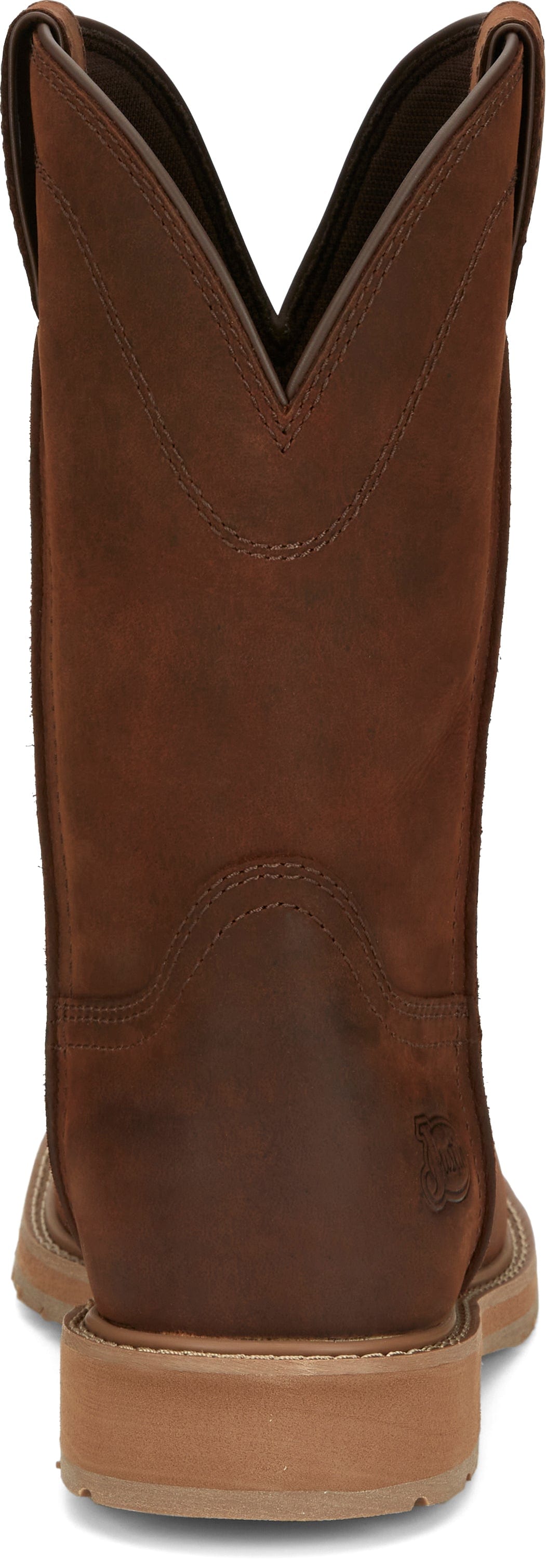 Justin Men's Stampede Buster II Pecan Brown Square Toe Work Boots