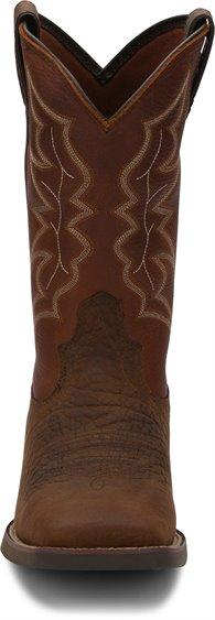 Justin Boots Boots Justin Men's Stampede Chet Pebble Brown Western Boots 7222