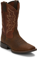Justin Boots Boots Justin Men's Stampede Chet Pebble Brown Western Boots 7222