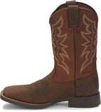 Justin Boots Boots Justin Men's Stampede Chet Pebble Brown Western Boots 7222