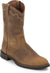 Justin Boots Boots Justin Men's Stampede Jeb Tan Apache Roper Boots 3902