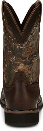 Justin Boots Boots Justin Men's Stampede Trekker Camo Waterproof Pull-On Work Boots SE4676