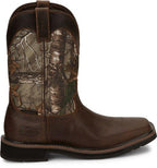 Justin Boots Boots Justin Men's Stampede Trekker Camo Waterproof Pull-On Work Boots SE4676