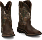 Justin Boots Boots Justin Men's Stampede Trekker Camo Waterproof Pull-On Work Boots SE4676