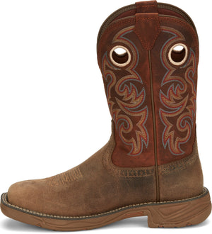 Justin Boots Boots Justin Stampede Rush Wide Square Toe Work Boots SE7402