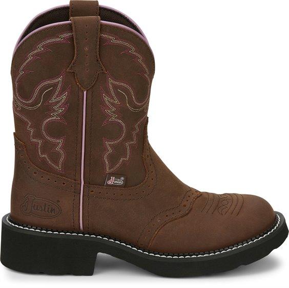 Justin Boots Boots Justin Women's Gypsy Gemma Rustic Aged Bark Round Toe Western Boots - GY9903