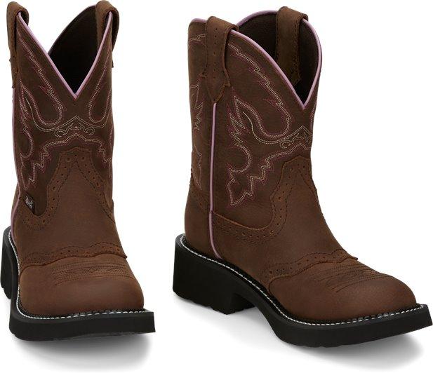 Justin Boots Boots Justin Women's Gypsy Gemma Rustic Aged Bark Round Toe Western Boots - GY9903