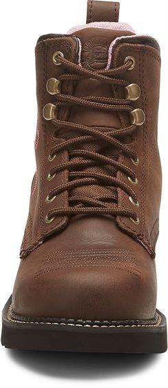 Justin Boots Boots Justin Women's Gypsy Katerina Lace-Up Steel Toe Work Boots WKL991