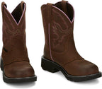 Justin Boots Boots Justin Women's Gypsy Wanette Brown Steel Toe Work Boots - GY9980