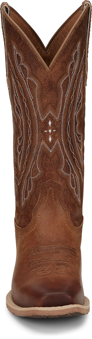 JUSTIN BOOTS Boots Justin Women's Rein Waxy Tan Leather Cowgirl Boots L2962
