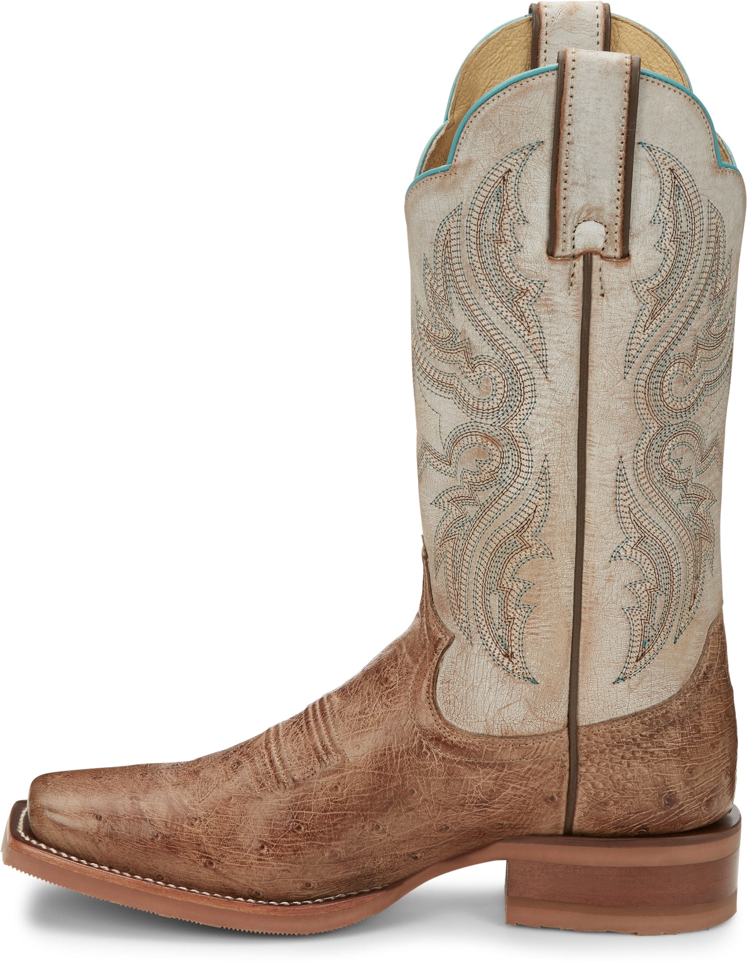 未使用級美品 JUSTIN BOOTS オーストリッチ ウェスタンブーツ 9D wb345-2.jpg
