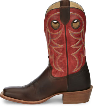 Justin Boots Boots Tony Lama Men's Ronan Chocolate Brown/Crimson Western Boots SA2010