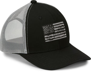 JUSTIN HATS Hats Justin Men's American Flag Black Patch Snapback Ball Cap JCBC728