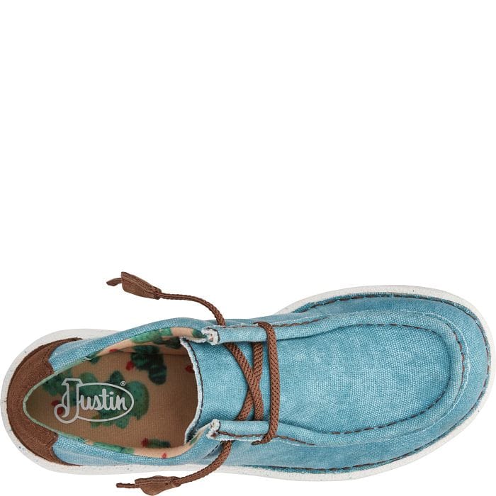 JUSTIN Shoes Justin Women's Hazer Turquoise Slip On Shoes JL170