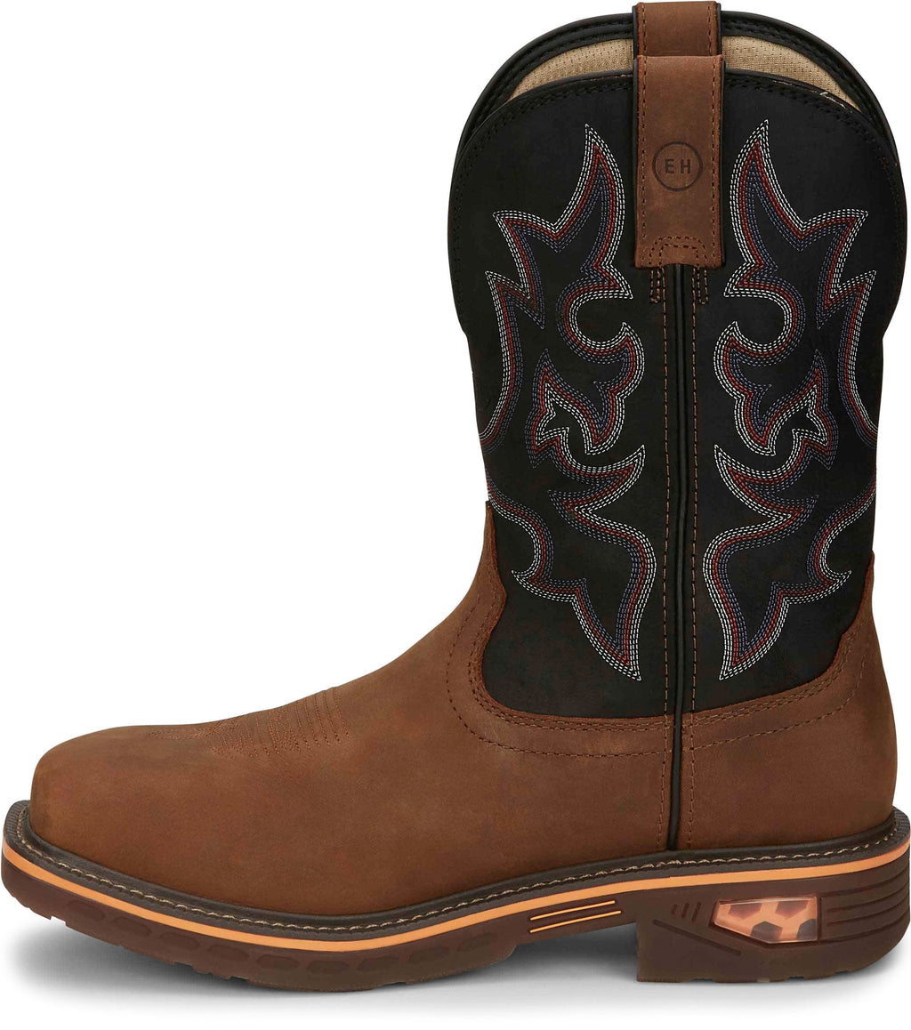 Justin Work Boots Justin Commander Resistor Nano Composite Toe Men's Western Work Boot - CR4012