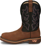 Justin Work Boots Justin Commander Resistor Nano Composite Toe Men's Western Work Boot - CR4012