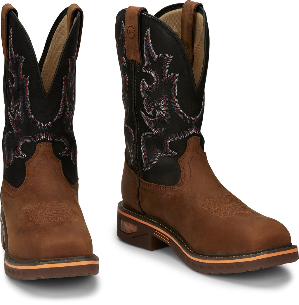 Justin Work Boots Justin Commander Resistor Nano Composite Toe Men's Western Work Boot - CR4012