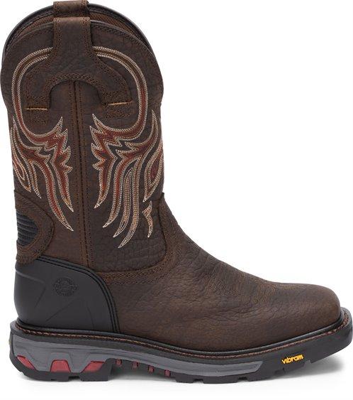 Justin Work Boots Justin Men's Commander X5 Driscoll Mahogany Ortholite Work Boots WK2110