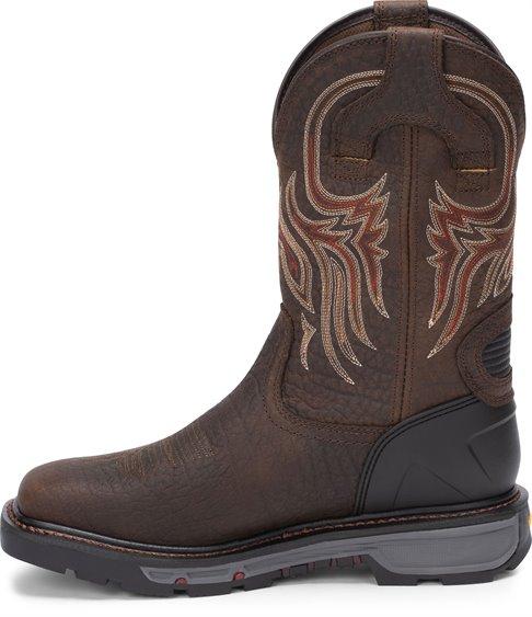 Justin Work Boots Justin Men's Commander X5 Driscoll Mahogany Ortholite Work Boots WK2110