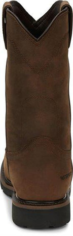 Justin Work Boots Justin Men's Drywall Whiskey Brown Waterproof Work Boots SE4960