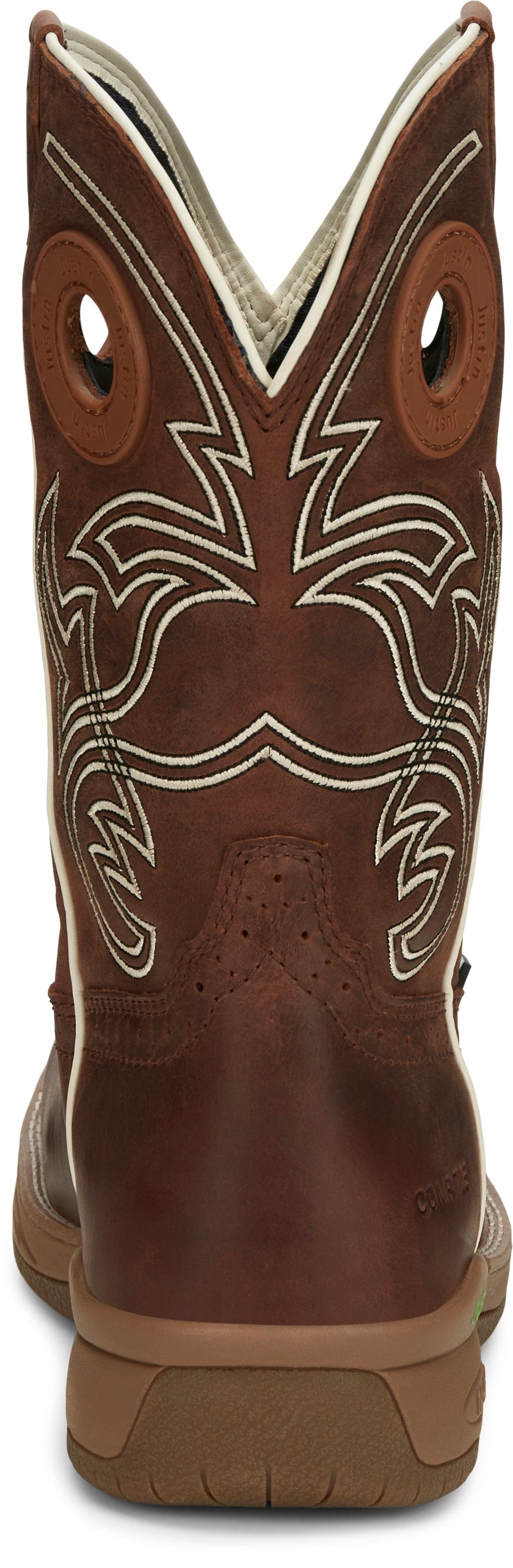 Justin Work Boots Justin Men's Spice Brown Nano Composite Toe Waterproof Work Boots CR3201