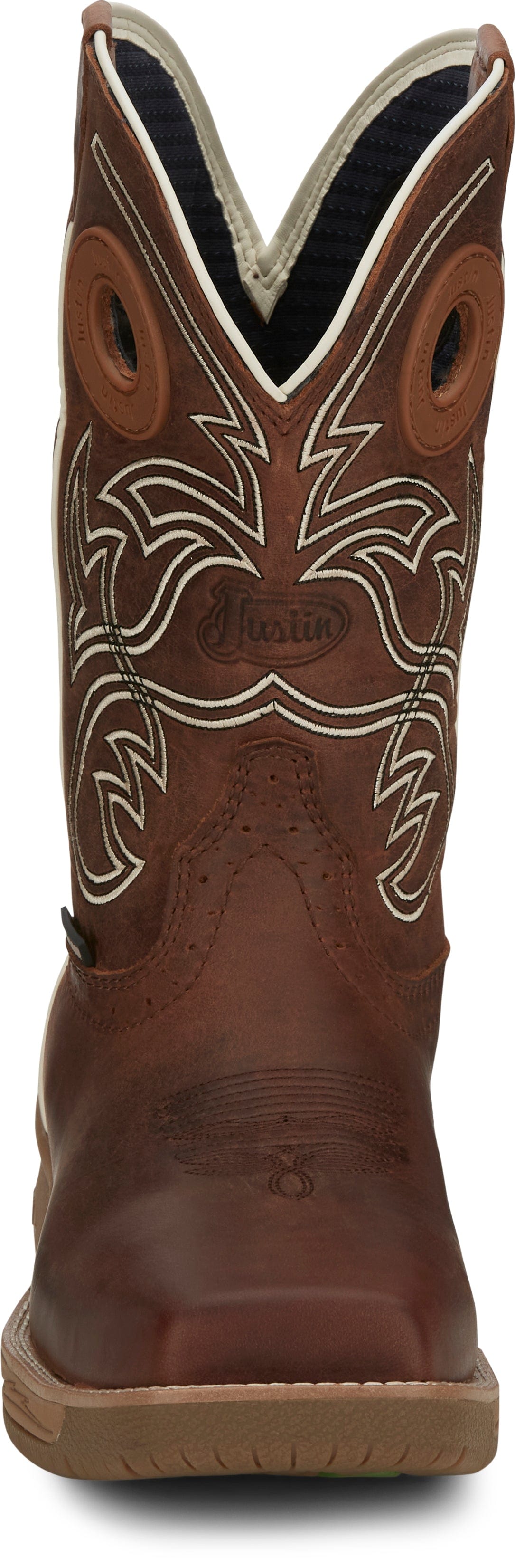 Justin Men's Spice Brown Nano Composite Toe Waterproof Work Boots