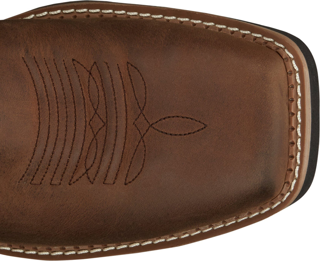 Justin Work Boots Justin Men's Stampede Bolt Brown Square Toe Work Boots SE4112