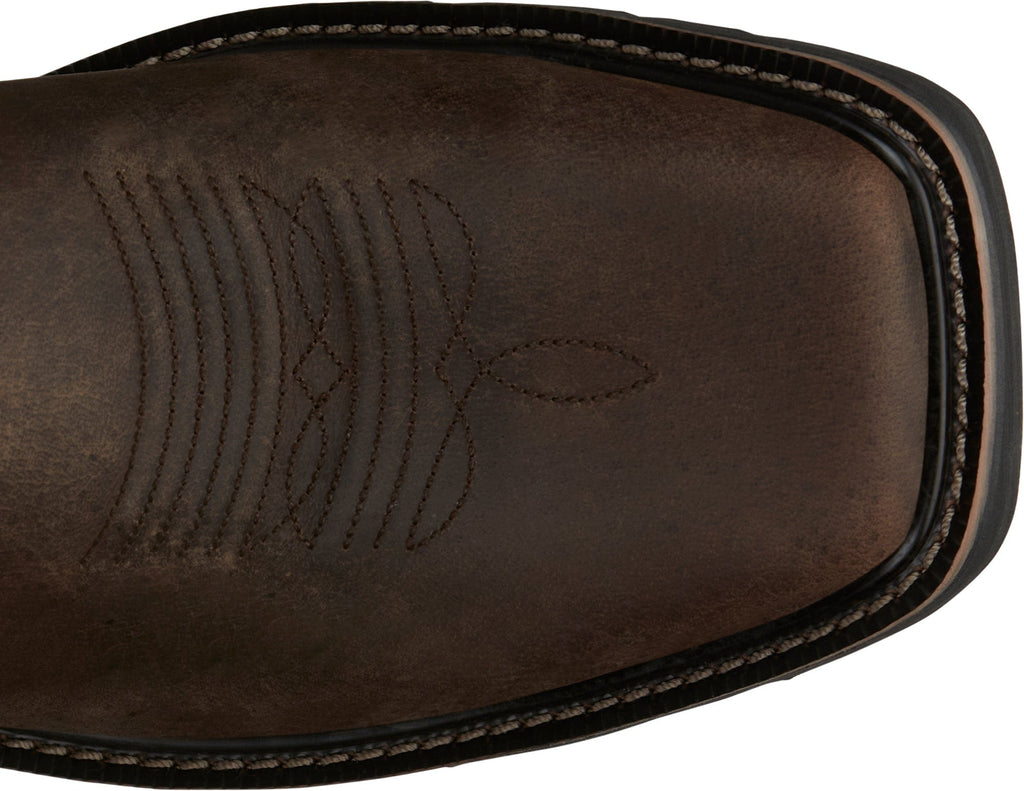 Justin Work Boots Justin Men's Stampede Driller Brown/Green Steel Toe Work Boots SE4688