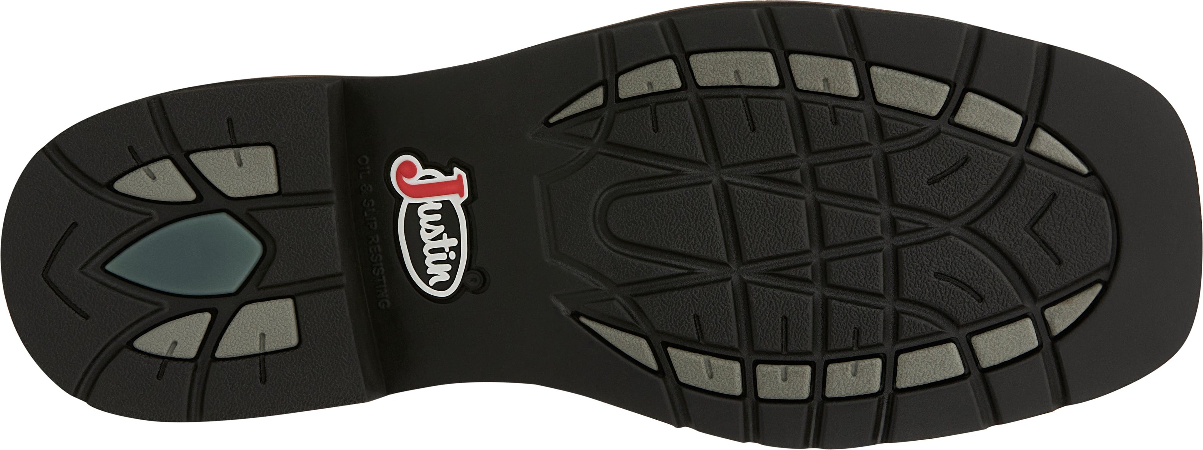 Justin Work Boots Justin Men's Stampede Driller Brown Steel Toe Work Boots SE4690