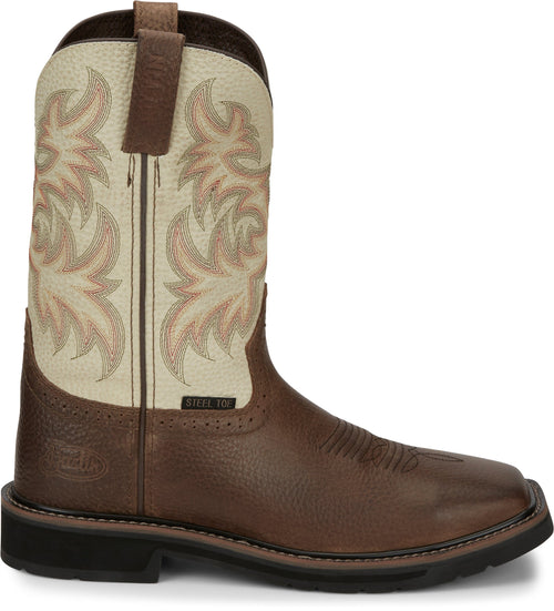 Justin Work Boots Justin Men's Stampede Driller Copper Steel Toe Work Boots SE4684