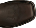 Justin Work Boots Justin Men's Stampede Driller Dark Brown Square Toe Work Boots SE4681