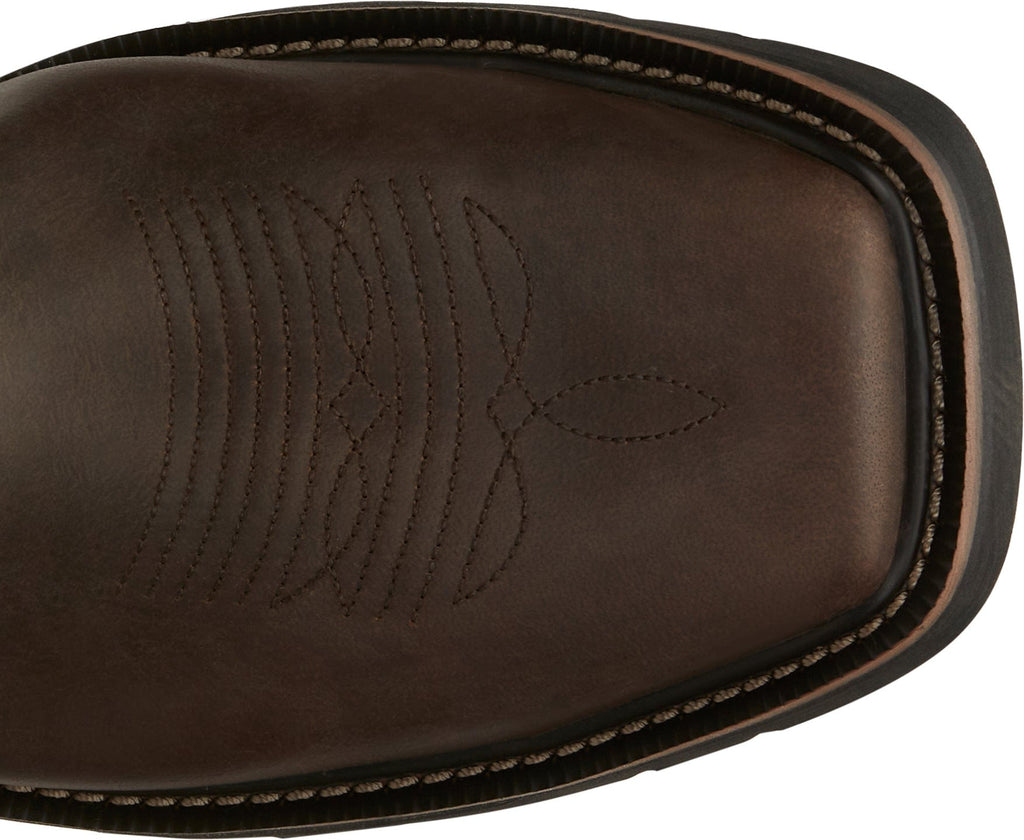 Justin Work Boots Justin Men's Stampede Driller Dark Brown Steel Toe Work Boots SE4682