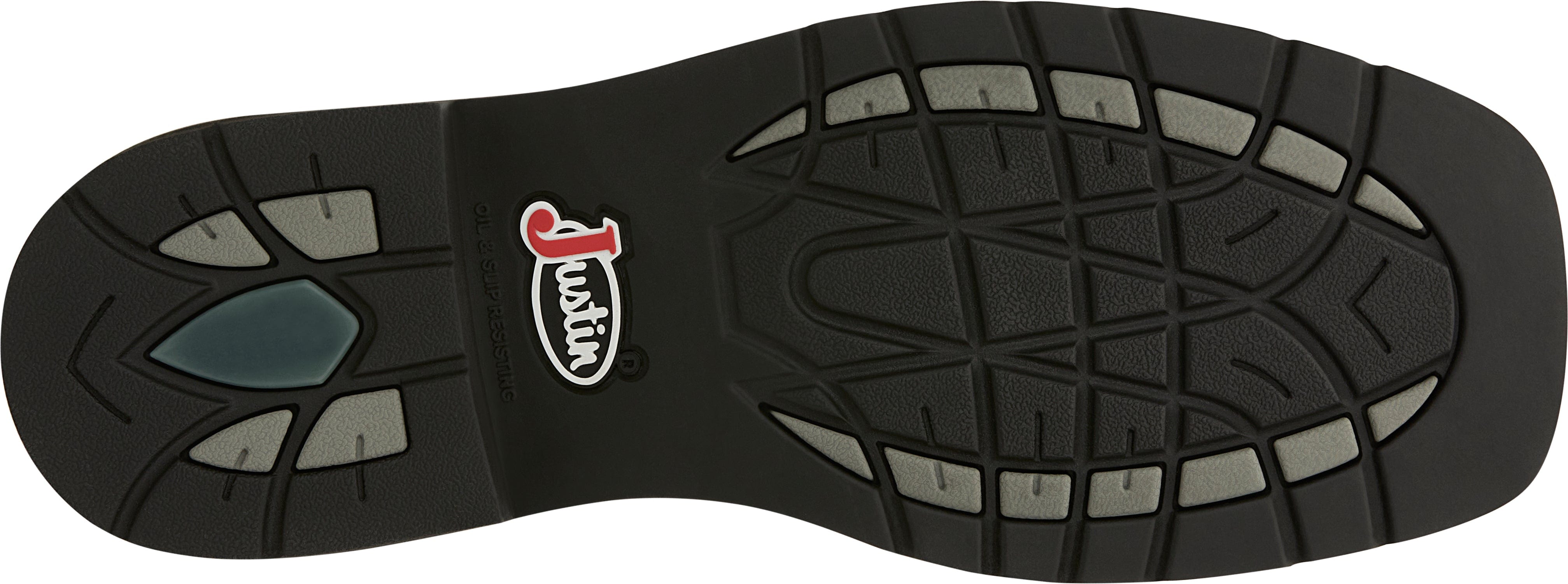 Justin Men's Stampede Driller Dark Brown Steel Toe Work